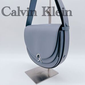 美品 Calvin Klein ショルダーバッグ ハンドバッグ 3way ブルー
