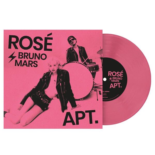 ROSE & Bruno Mars APT.- 7インチレコード ブルーノマーズ blackpink silk sonic