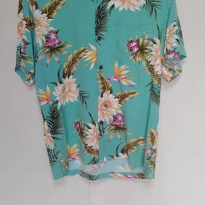 ★トゥーパームスTWO PALMS花柄レーヨンアロハシャツMADE IN HAWAIIココナッツボタン正規品サイズS★