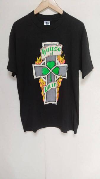 ★ビンテージ90年代HOUSE OF PAINハウスオブペインHIP HOP両面プリントTシャツMADE IN USA黒正規品サイズL★