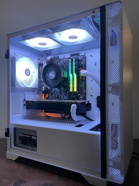 自作ゲーミングPC★APEXなどFPS余裕★イルミ リモコン★AI美女画像/AI顔入替動画/Win11/Ryzen5/M16GB/GTX1070/SSD256GB HDD500GB/office