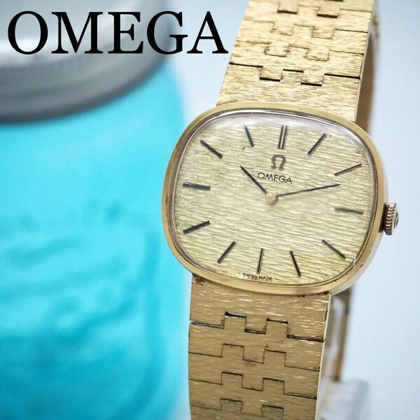403 OMEGA オメガ 時計 メンズ スクエア ゴールド 特殊文字盤 手巻き