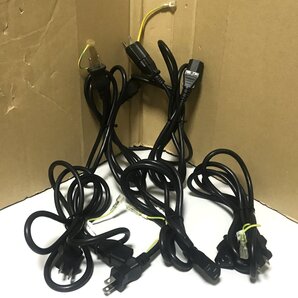 送料無料 電源ケーブル ACケーブル 3ピンソケット(メス)⇔2ピンプラグ(オス) 約1.8Mx5本セット 必ず内容確認
