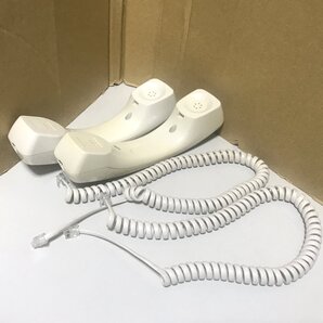 送料無料 NTT ジャンク ネットコミュニティシステム αNX NX-(24)STEL-(1)(W) 24ボタン用 受話器 カールコード付き 2セット 必ず内容確認