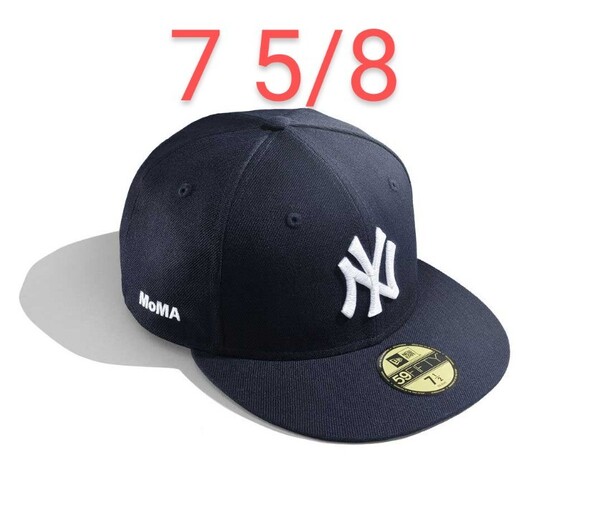 新品 7 5/8 MoMA New Era 59Fifty Fitted Cap ニューエラ ニューヨークヤンキース ベースボールキャップ NAVY MLB