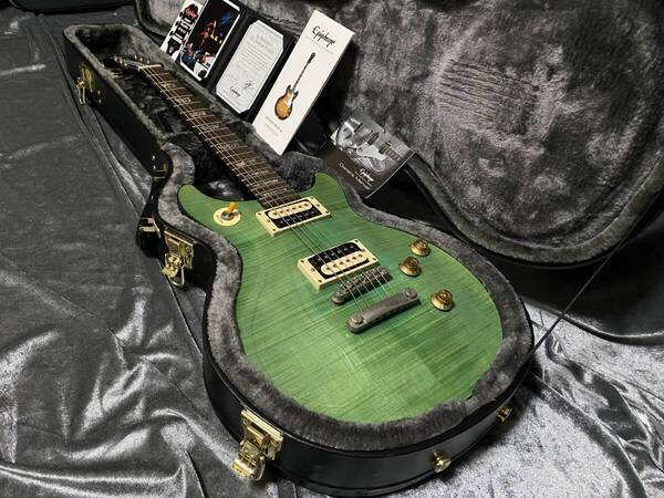★認定書・ハードケース付き 送料無料 Epiphone Tak Matsumoto DC Standard Plus Top B'z,松本孝弘シグネチャーモデル 即決特価