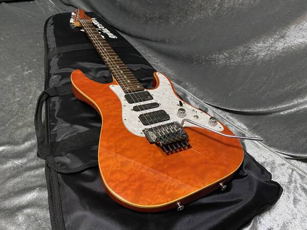 ★美品 SCHECTER SD-2-24 AS 国産本格モデル! 極上キルトTOP アッシュBody! コイルタップ付き 定価181,500円