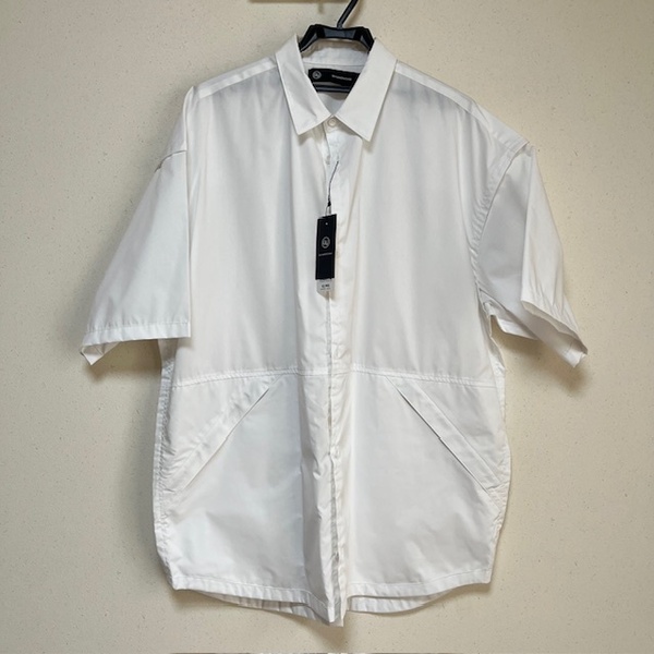 新品未使用★GU×UNDERCOVER★5分袖ジップポケットシャツ★白/XL★