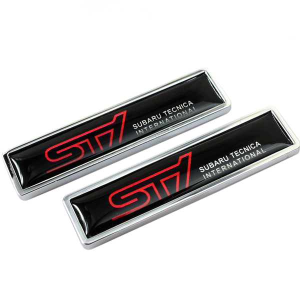 【ゆうパケット送料込】SUBARU STI エンブレムプレート 2個セット