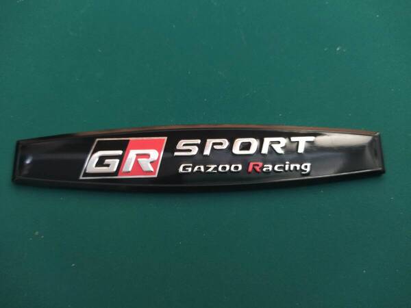 【ゆうパケット送料込】GR SPORT(ガズーレーシング) エンブレムプレート ブラック 縦2cm×横1cm×厚さ2mm トヨタ TOYOTA