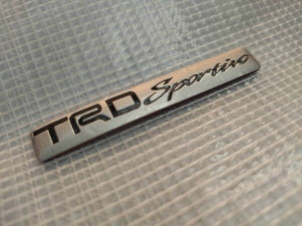 【ゆうパケット送料込】TRD Sportivo(TRDスポルティーボ) エンブレムプレート 縦1cm×横7cm×厚さ1mm TOYOTA TRD