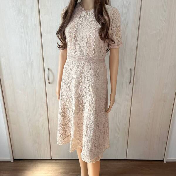 【送料無料】tocco closet トッコ クローゼット ベージュ レースワンピース【LOVEワンピ】