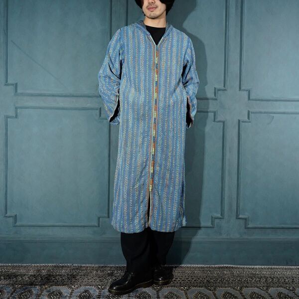 USA VINTAGE ETNIC DESIGN HOODIE ONE PIECE/アメリカ古着エスニックデザインフーディワンピース