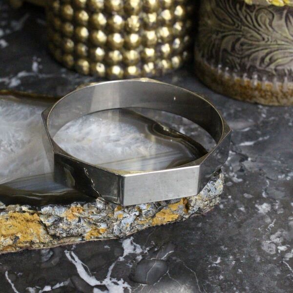 USA VINTAGE DESIGN METAL BANGLE/アメリカ古着デザインメタルバングル