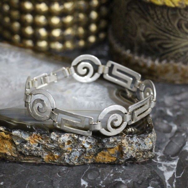 USA VINTAGE METALWORK DESIGN CHAIN BRACELET/アメリカ古着メタルワークデザインチェーンブレスレット
