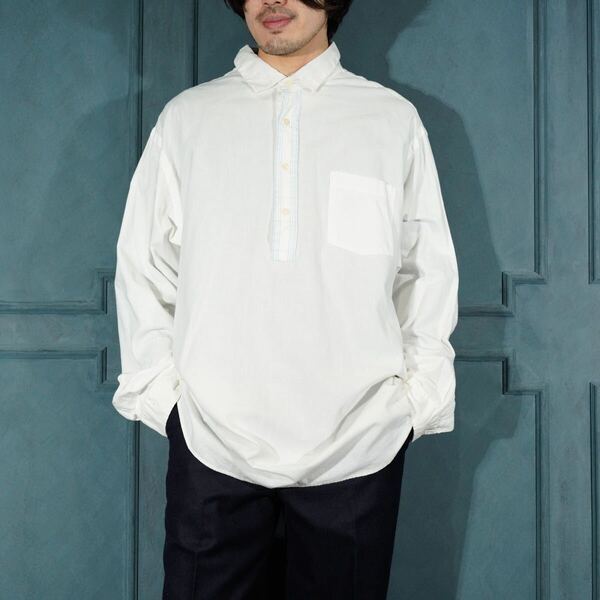 *SPECIAL ITEM* USA VINTAGE Polo by Ralph Lauren ITWAKA/アメリカ古着ポロバイラルフローレンホワイトカラーデザインプルオーバーシャツ