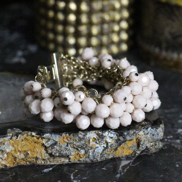 USA VINTAGE COLOR BEADS DESIGN BRACELET/アメリカ古着カラービーズデザインブレスレット