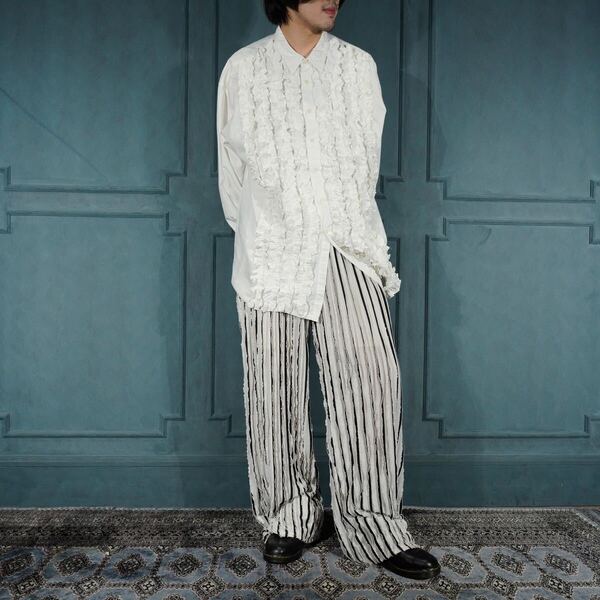 *SPECIAL ITEM* DEAD STOCK USA VINTAGE GOOUCH FRILL DESIGN DRESS SHIRT/デッドストックアメリカ古着グーチーフリルデザインドレスシャツ