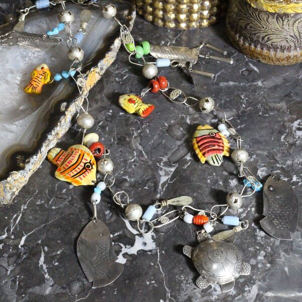 *SPECIAL ITEM* USA VINTAGE FISH&TURTLE DESIGN CHAIN NECKLACE/アメリカ古着お魚と亀デザインチェーンネックレス