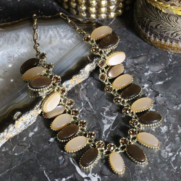 *SPECIAL ITEM* USA VINTAGE COLOR STONE DESIGN NECKLACE/アメリカ古着カラーストーンデザインネックレス