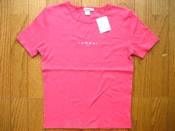 送料無料 即決新品 J.CREW / クルーネック 半袖 Tシャツ ピンク系 / S ②