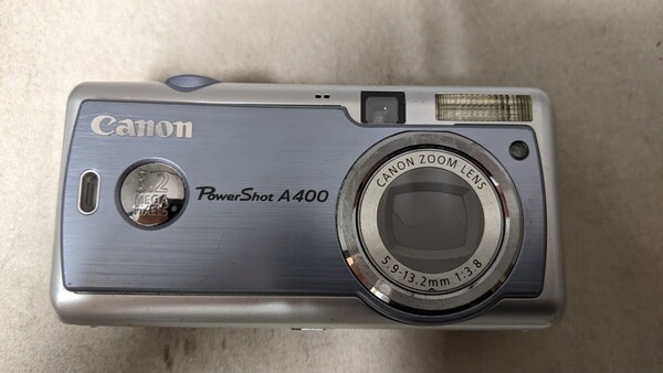 H5349 Canon PowerShot A400 PC1080 コンパクトデジタルカメラ コンデジ/小型デジカメ/キャノン 簡易動作確認OK 動作品 現状品 送料無料