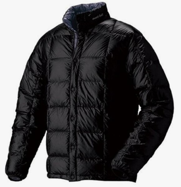 美品 モンベル mont-bell 110128 U.L.ダウン 軽量 サイM バックカントリー 黒 アルパイン スタッフバッグつき