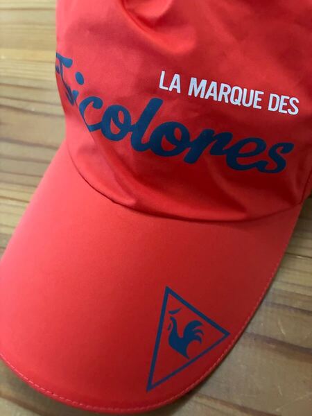 送料込み!! ルコック ゴルフキャップ レインキャップ オレンジ 赤 帽子 GOLF ゴルフウェア CAP le coq sportif