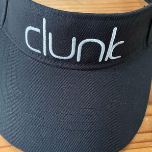 送料込み!! clunk ゴルフサンバイザー 美品 サンバイザー GOLF ゴルフウェア クランク 帽子 ロゴ