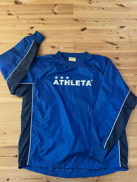 アスレタ ピステ ウィンドブレーカー トレーニングウェア ジャージ サッカー フットサル L サイズ ブルー ATHLETA