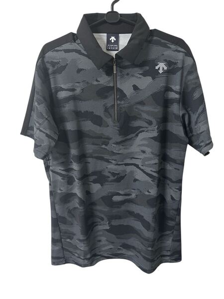 DESCENTE GOLF デサントゴルフ ゴルフウェア シャツ 半袖 ブラック