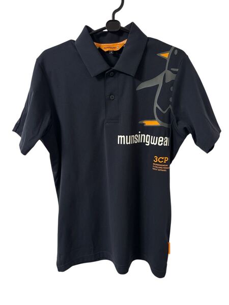 Munsingwear マンシング ゴルフウェア ポロシャツ 半袖 ブラック