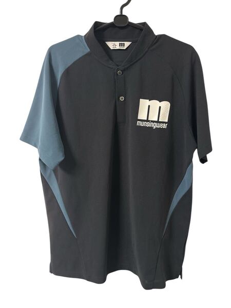 Munsingwear マンシング ゴルフウェア シャツ 半袖 ブラック