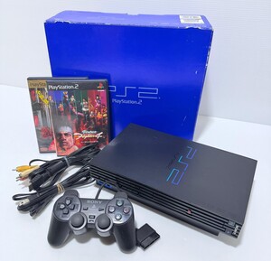 Sony PS2 プレイステーション2 SCPH-10000ブラック 本体 コントローラ ゲームソフト プレステPlayStation 希少品 箱付 /動作品(AA-8)