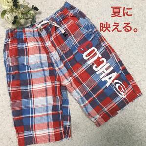 ガッチャ メンズ ハーフパンツ コットン チェック S