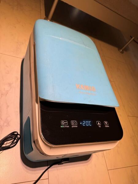 KEMIN 12/24V 40w 20L 車載冷蔵庫 ライトブルー 正常作動品 ポータル冷蔵庫