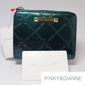 【新品タグ付き】ピンキー&ダイアン コモンエナメル二つ折り財布 グリーン