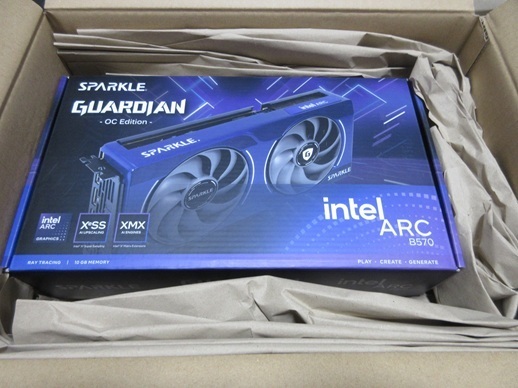 【未使用品】SPARKLE Intel Arc B570 GUARDIAN OC SB570G-10GOC