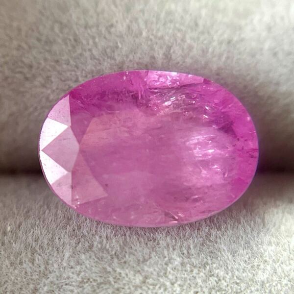 2.95ct シルキー バイカラー サファイア ピンクサファイア 大きめ ルース リング ペンダント ミルキーサファイア シルキーサファイア 恋愛