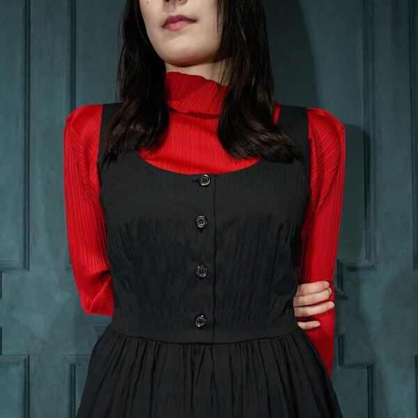 PLEATES PLEASE ISSEY MIYAKE PLEATES DESIGN HIGH NECK CUT&SEWN/プリーツプリーズイッセイミヤケプリーツデザインハイネックカットソー