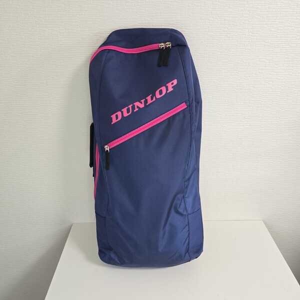 【美品】DUNLOP ダンロップ テニス/バドミントン ラケットバッグ 3本用