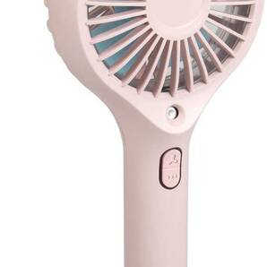 携帯型噴霧扇風機3色LEDライトデスクトップ 加湿機能2000mAh5枚羽根大風量3レベル調整連続スプレー急速冷却 (ピンク色)