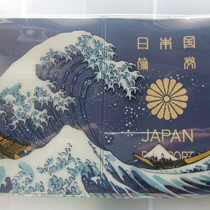 新品☆葛飾北斎☆パスポートカバー 北斎 冨嶽三十六景 神奈川沖浪裏パスポートケース5年 お土産 日本 浮世絵おしゃれ青富士 和柄 海外旅行