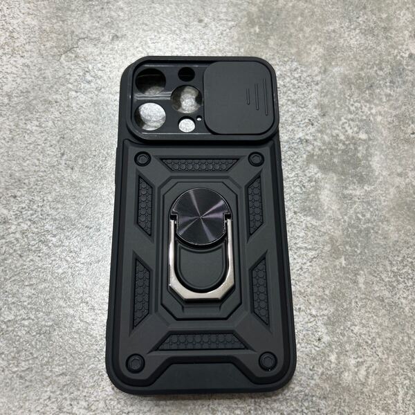 iPhone13pro用ケース ブラック 耐衝撃