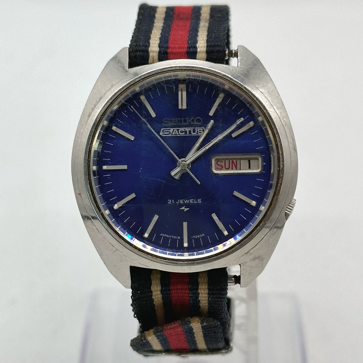 SEIKO 5 ACTUS 7019-7210 自動巻 腕時計 セイコー ファイブアクタス 7019-7210 新品9面カットガラス