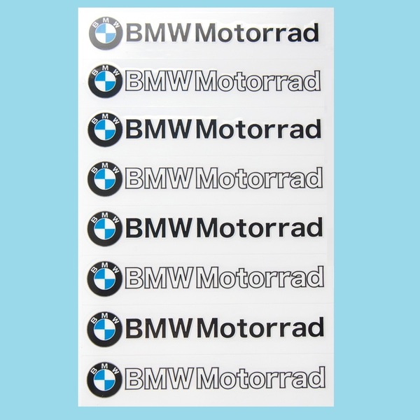 BMW Motorrad モトラッド ステッカー カッティングステッカー バイク オートバイ 車 ヘルメット カーアクセサリー 型抜き 8pcs 1シート