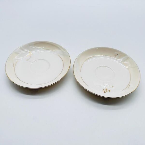 HANAE MORI 森英恵 ソーサー ペア 2枚 yamaka ヤマカ 花柄 洋食器 小皿 現状