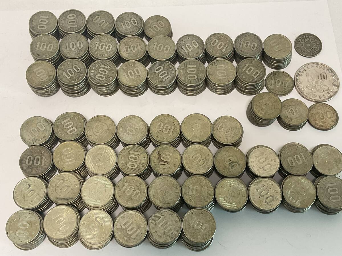 訳あり貨幣 30枚セット 稲穂100円銀貨 明治時代の二銭銅貨 1964