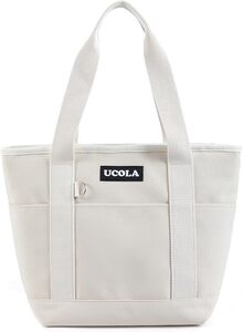 955 ランチバッグ (24x16x25cm) 大容量 保冷保温 保温バッグ 撥水 クーラーバッグ 3層構造 前ポケット付き 軽量設計 ピクニック 買い物