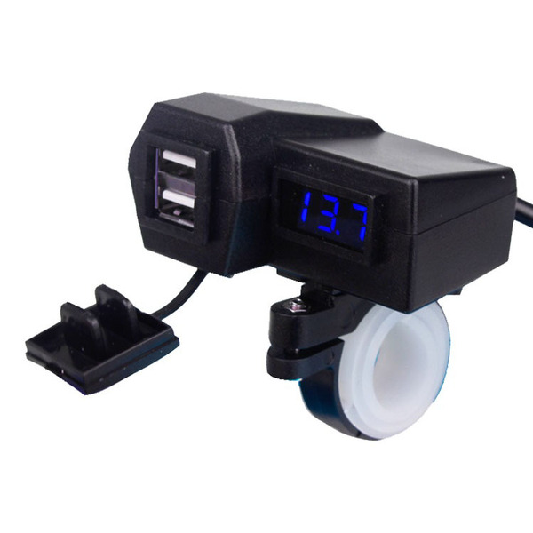 バイク用 USB充電器 電圧計 12V ハンターカブ CT125 スーパーカブ CBR250RR レブル CB400SF SR400 Z125 ZX-25R Z900RS アドレス ミラー